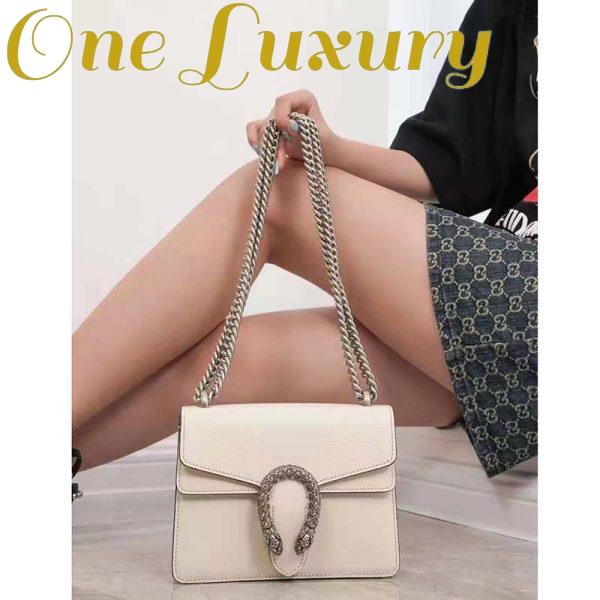 Replica Gucci GG Women Dionysus Leather Mini Bag Beige Metal-Free Tanned Leather 11