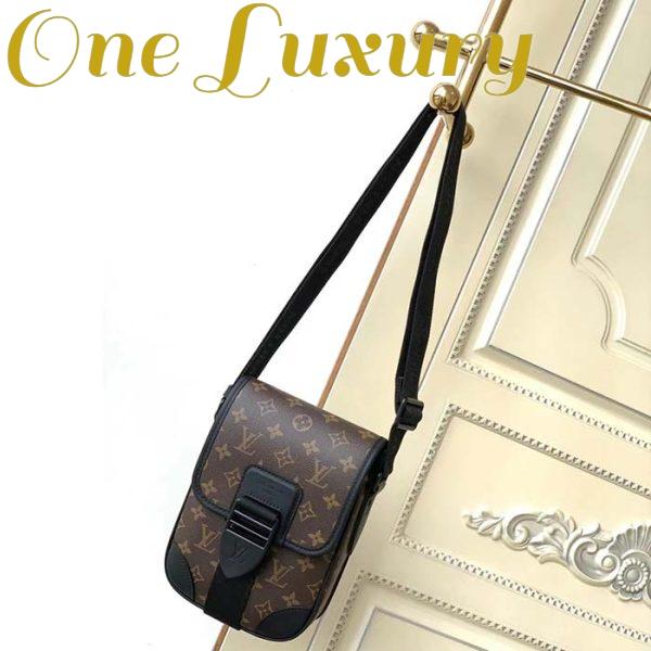 Replica Louis Vuitton LV Unisex Archy Messenger PM Bag Monogram Macassar Coated Canvas 3