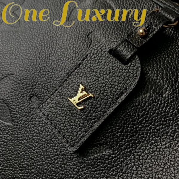 Replica Louis Vuitton Unisex Trianon MM Black Embossed Grained Cowhide Leather 9