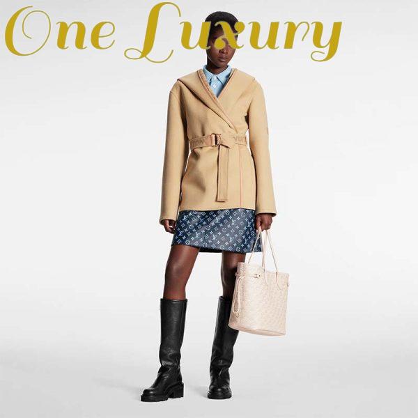 Replica Louis Vuitton LV Women Signature Double Face Short Wrap Coat Wool-Silk Regular Fit 9
