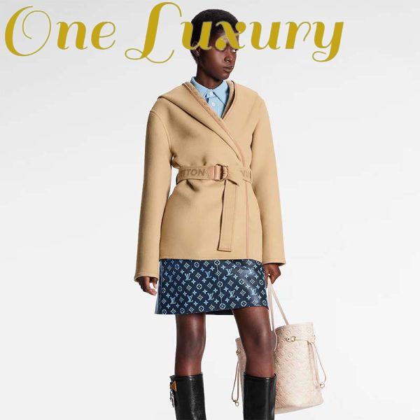 Replica Louis Vuitton LV Women Signature Double Face Short Wrap Coat Wool-Silk Regular Fit 10