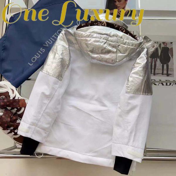 Replica Louis Vuitton Men LV Electric Accent Ski Jacket Optical White Regular Fit 8