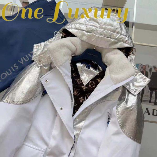 Replica Louis Vuitton Men LV Electric Accent Ski Jacket Optical White Regular Fit 10