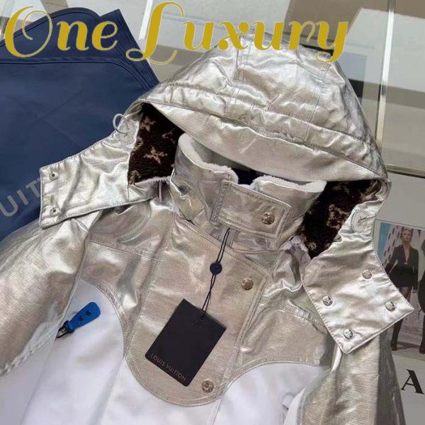 Replica Louis Vuitton Men LV Electric Accent Ski Jacket Optical White Regular Fit 12