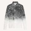 Replica Louis Vuitton Men Monogram Jacquard Fleece Zip-Through Jacket Polyester Black Slightly Loose Fit 16