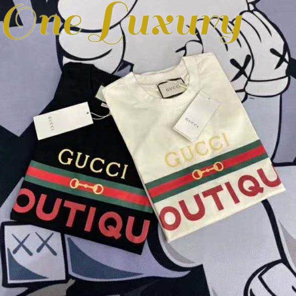 Replica Gucci GG Men’s Gucci Boutique Print Oversize T-Shirt-Black 7