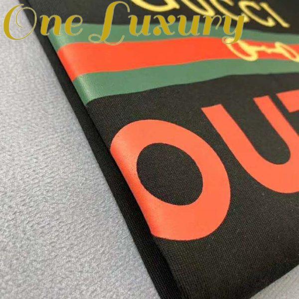 Replica Gucci GG Men’s Gucci Boutique Print Oversize T-Shirt-Black 10