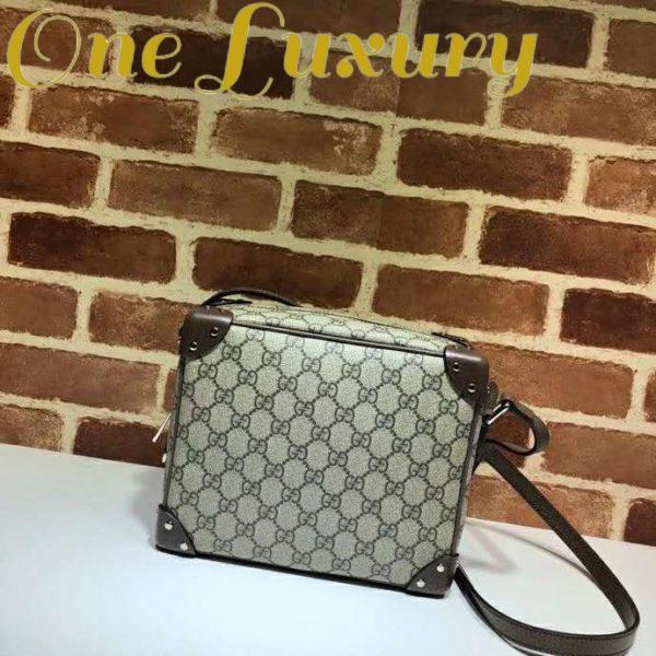 Replica Gucci Unisex GG Shoulder Bag Leather Details GG Supreme Canvas 4