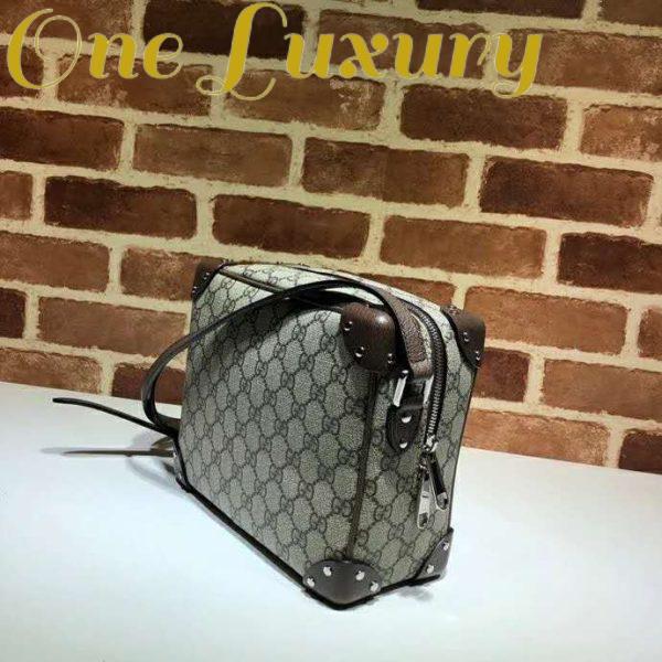 Replica Gucci Unisex GG Shoulder Bag Leather Details GG Supreme Canvas 6