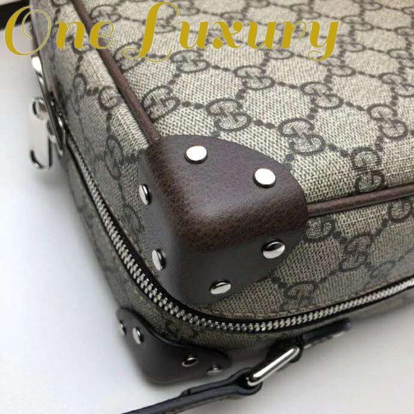 Replica Gucci Unisex GG Shoulder Bag Leather Details GG Supreme Canvas 9