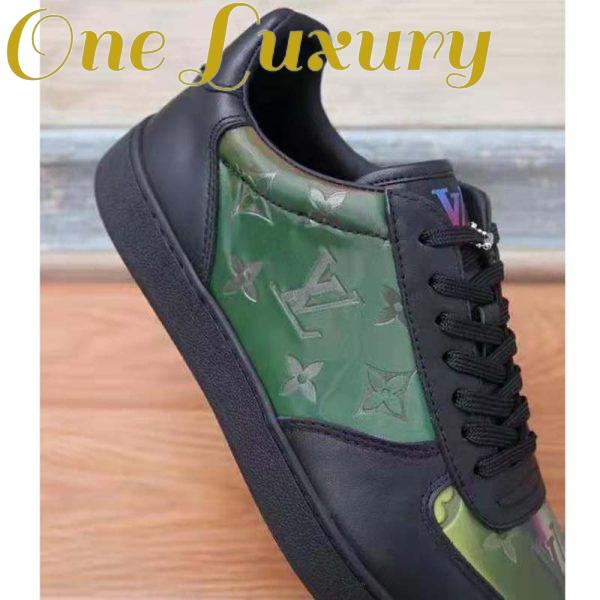 Replica Louis Vuitton LV Women Rivoli Sneaker Black Mix of Materials Rubber Outsole LV Initials 11