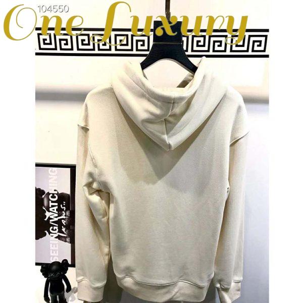 Replica Gucci Women Sexiness Print Sweatshirt Washed Off-White Light Felted Cotton Jersey 6