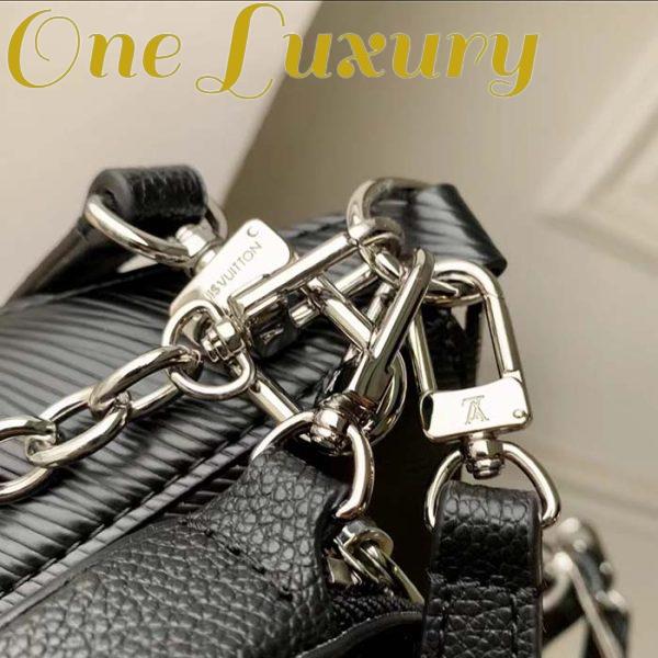 Replica Louis Vuitton Women LV Marellini Handbag Black Epi Grained Cowhide Leather 10