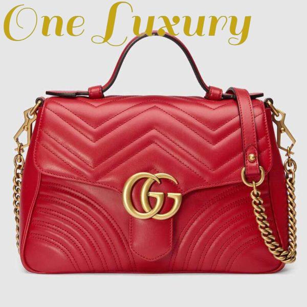 Replica Gucci GG Women GG Marmont Small Top Handle Bag 4