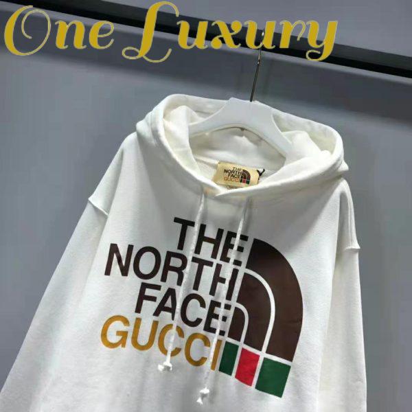 Replica Gucci Women The North Face x Gucci Cotton Sweatshirt Crewneck Long Sleeves-White 4