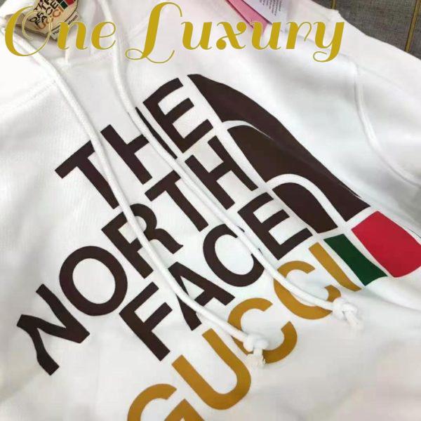 Replica Gucci Women The North Face x Gucci Cotton Sweatshirt Crewneck Long Sleeves-White 5