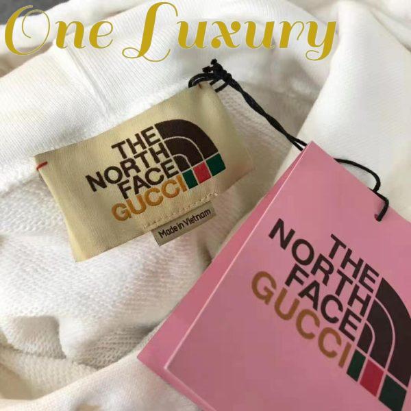 Replica Gucci Women The North Face x Gucci Cotton Sweatshirt Crewneck Long Sleeves-White 9