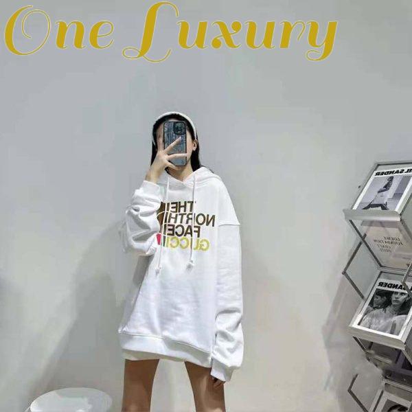 Replica Gucci Women The North Face x Gucci Cotton Sweatshirt Crewneck Long Sleeves-White 12