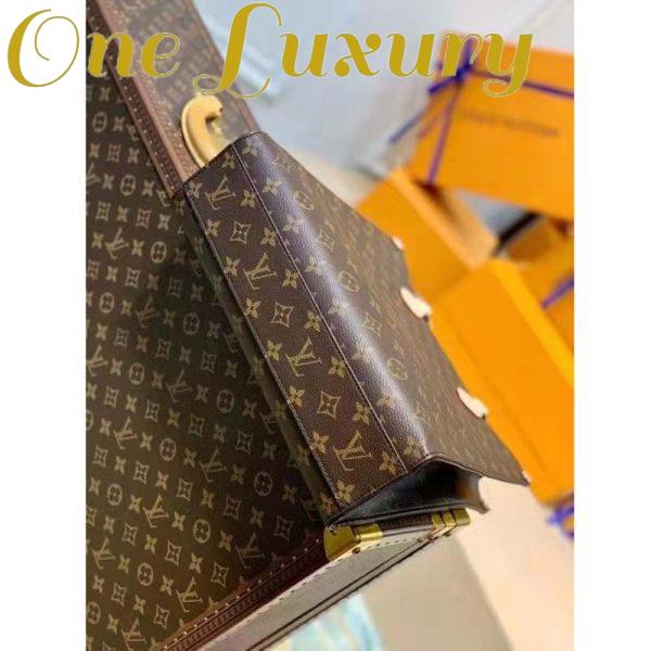 Replica Louis Vuitton Unisex Sac Plat MM Handbag Monogram Coated Canvas Textile Lining 6