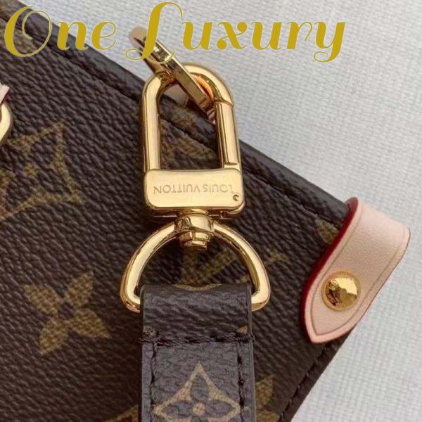 Replica Louis Vuitton Unisex Sac Plat MM Handbag Monogram Coated Canvas Textile Lining 7