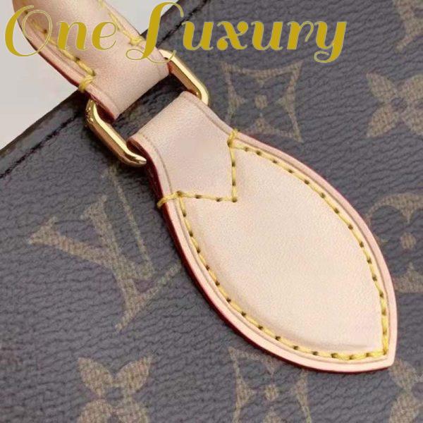 Replica Louis Vuitton Unisex Sac Plat MM Handbag Monogram Coated Canvas Textile Lining 9