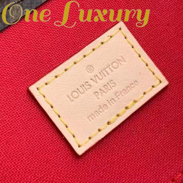 Replica Louis Vuitton Unisex Sac Plat MM Handbag Monogram Coated Canvas Textile Lining 10