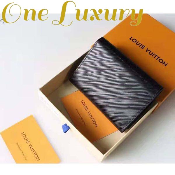 Replica Louis Vuitton Unisex Twist Compact Wallet Black Epi Grained Cowhide Leather 7