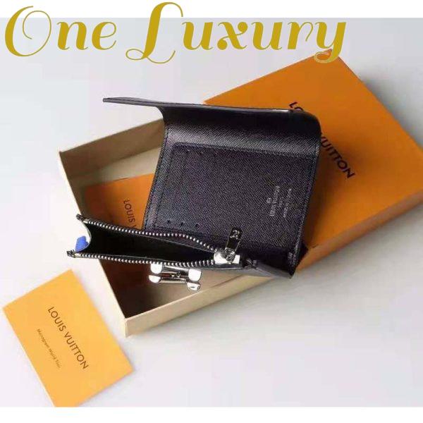 Replica Louis Vuitton Unisex Twist Compact Wallet Black Epi Grained Cowhide Leather 9