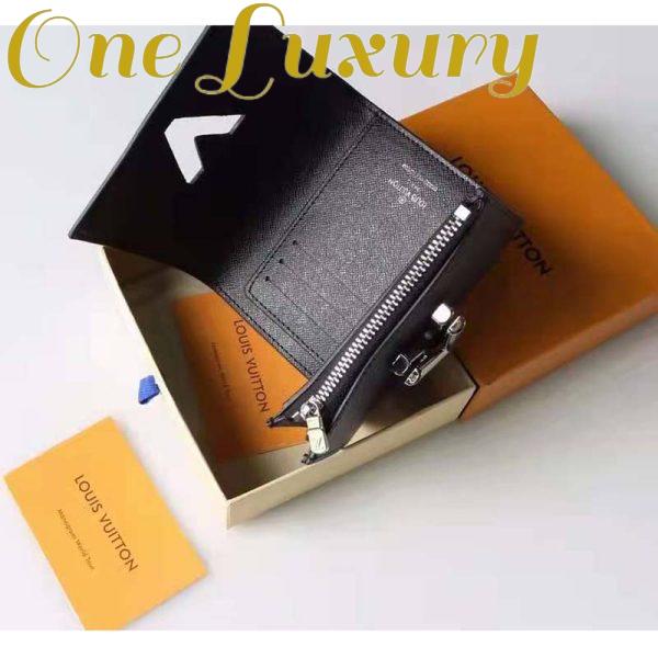 Replica Louis Vuitton Unisex Twist Compact Wallet Black Epi Grained Cowhide Leather 10