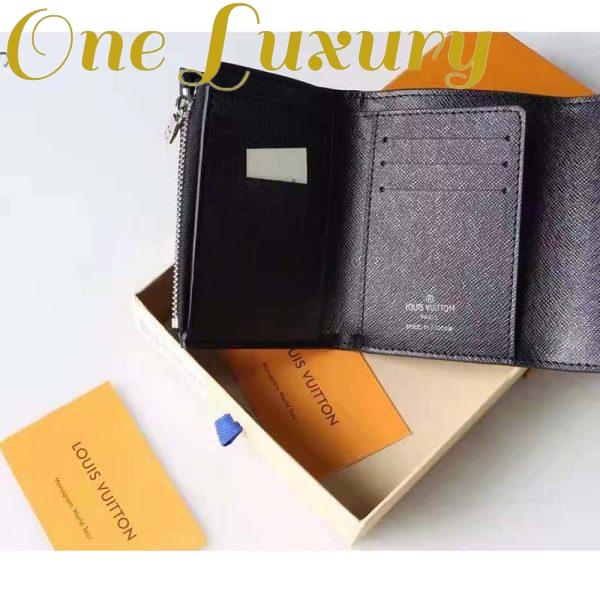 Replica Louis Vuitton Unisex Twist Compact Wallet Black Epi Grained Cowhide Leather 11