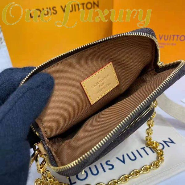 Replica Louis Vuitton Unisex Utility Phone Sleeve in Monogram Canvas Natural Cowhide Leather 13