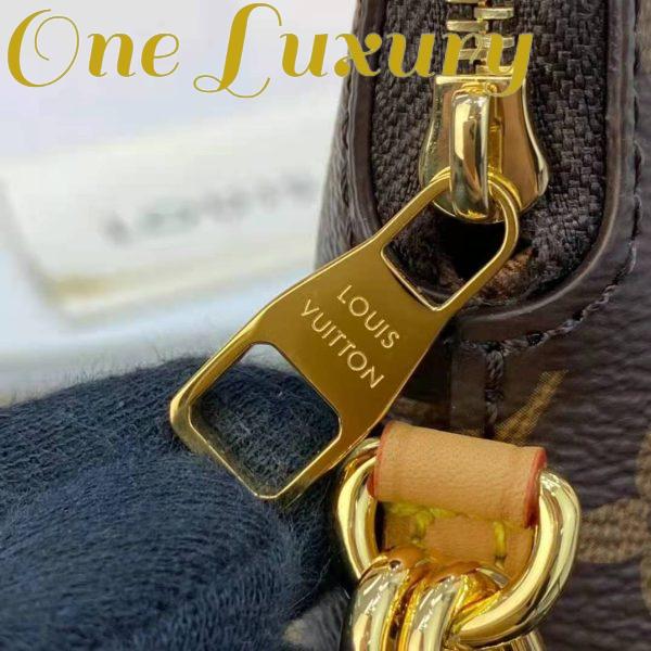 Replica Louis Vuitton Unisex Utility Phone Sleeve in Monogram Canvas Natural Cowhide Leather 18