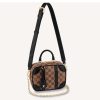 Replica Louis Vuitton Unisex Utility Phone Sleeve in Monogram Canvas Natural Cowhide Leather 19