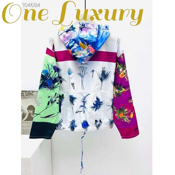 Replica Louis Vuitton LV Women Flowers Poplin Patchwork Hoodie Cotton Multicolor Loose Fit 5