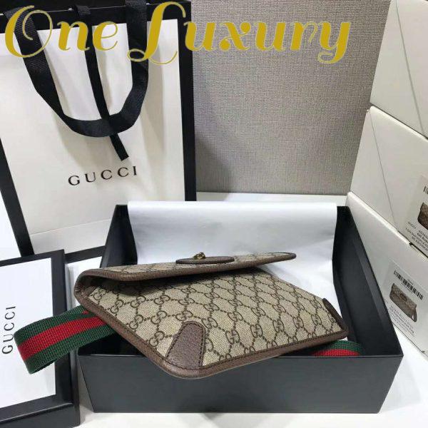 Replica Gucci GG Unisex Neo Vintage GG Supreme Belt Bag-Beige 5