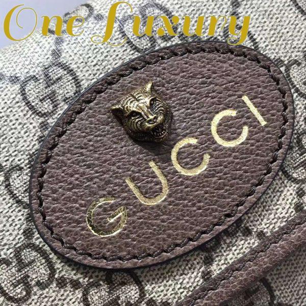 Replica Gucci GG Unisex Neo Vintage GG Supreme Belt Bag-Beige 7