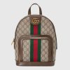 Replica Gucci GG Unisex Ophidia GG Small Backpack-Brown