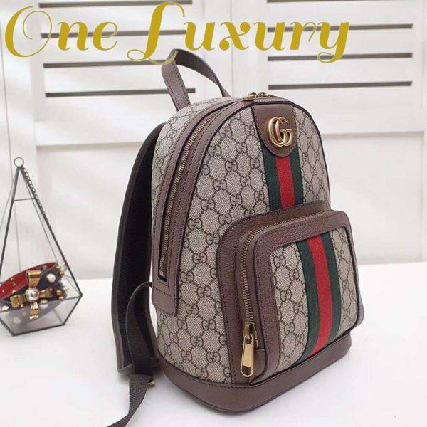 Replica Gucci GG Unisex Ophidia GG Small Backpack-Brown 5
