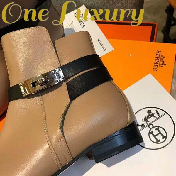 Replica Hermes Women Shoes Neo Ankle Boot-Brown 9