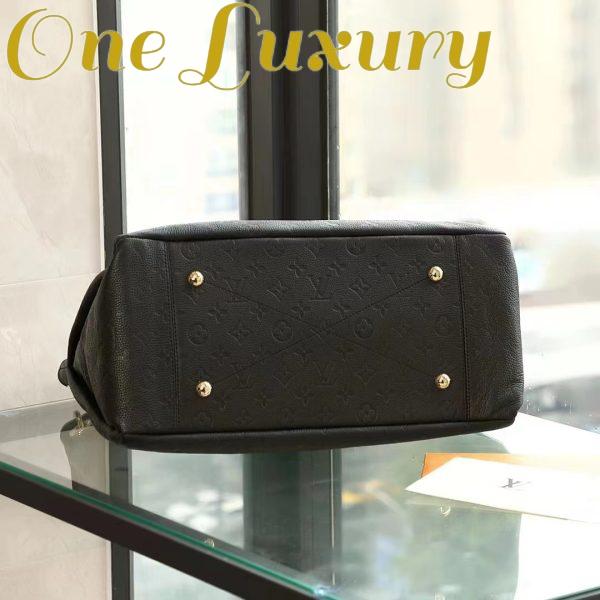 Replica Louis Vuitton Women Artsy MM Handbag Black Monogram Empreinte Embossed Supple Grained Cowhide 5