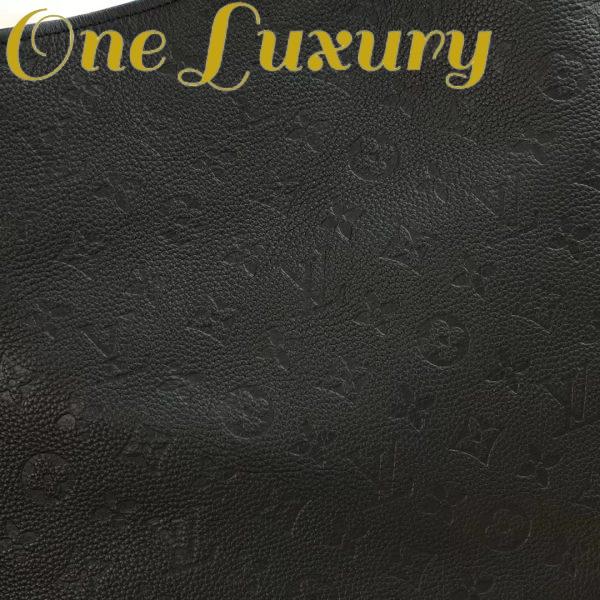 Replica Louis Vuitton Women Artsy MM Handbag Black Monogram Empreinte Embossed Supple Grained Cowhide 9