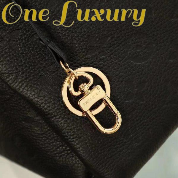 Replica Louis Vuitton Women Artsy MM Handbag Black Monogram Empreinte Embossed Supple Grained Cowhide 10