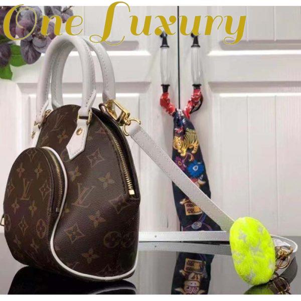 Replica Louis Vuitton Women Ellipse BB Handbag Brown Monogram Coated Canvas Cowhide Leather 5