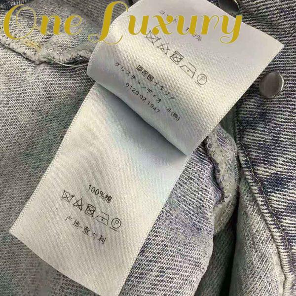 Replica Dior Women Sleeveless Jacket Blue Cotton Denim 7
