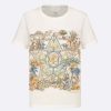 Replica Dior Men Christian Dior Atelier T-shirt Relaxed Fit Ecru Wool and Cotton Jersey 9