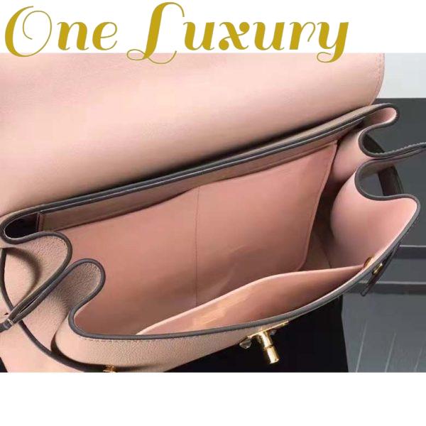Replica Louis Vuitton LV Women Lockme Ever MM Handbag Beige Soft Grained Calfskin 7
