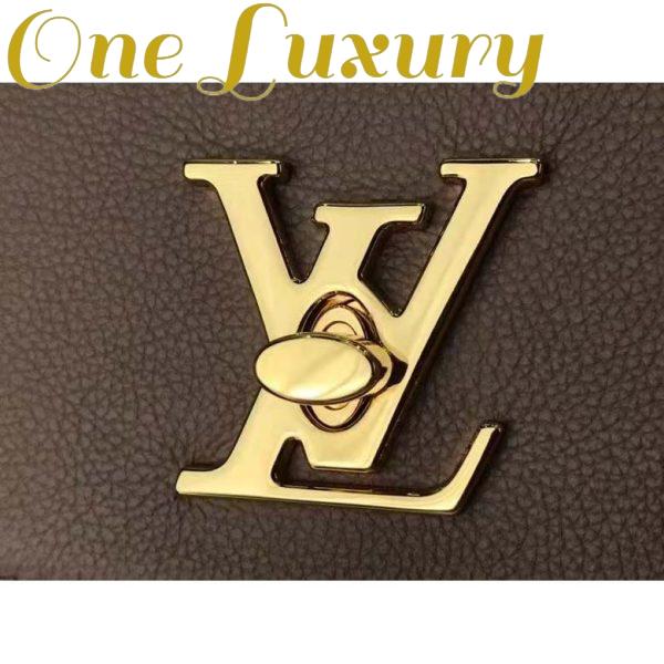 Replica Louis Vuitton LV Women Lockme Ever MM Handbag Beige Soft Grained Calfskin 8