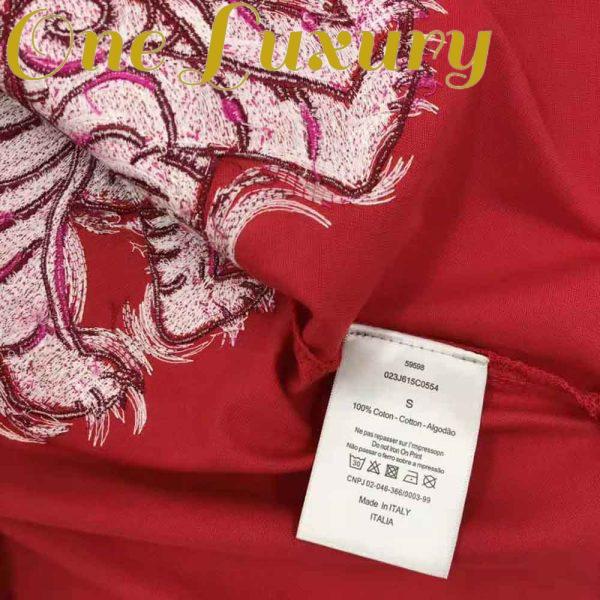 Replica Dior Men Dior and Kenny Scharf T-shirt Relaxed Fit Red Cotton Jersey 10