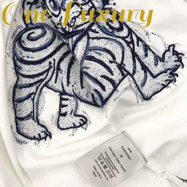Replica Dior Men Dior and Kenny Scharf T-shirt Relaxed Fit White Cotton Jersey 8