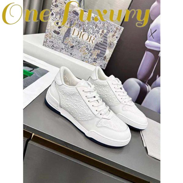 Replica Dior Women One Sneaker White Oblique Perforated Calfskin 3